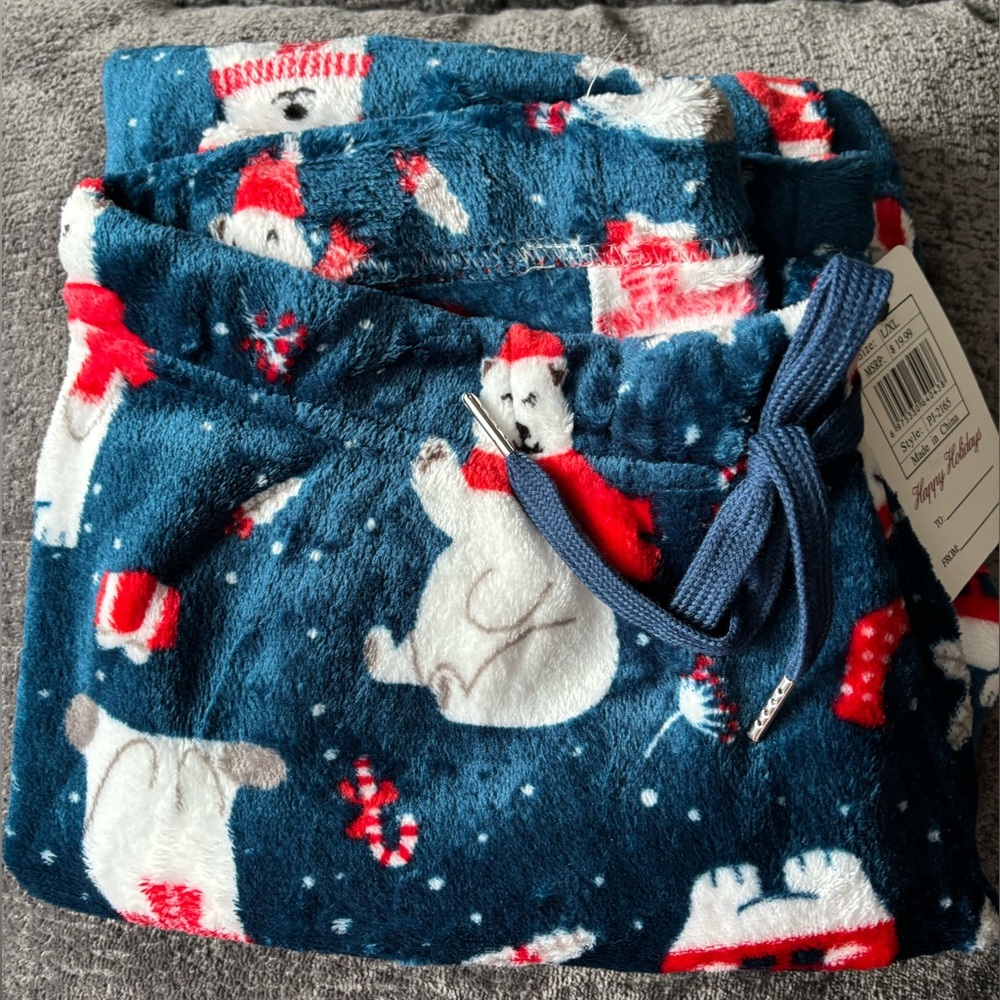 Cozy Kids Pajamas with Polar Bear Print 28x28 L/XL